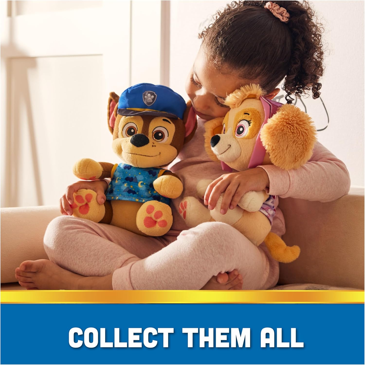 Paw Patrol Chase Plushie 10-Inch Reversible Bedtime Toy