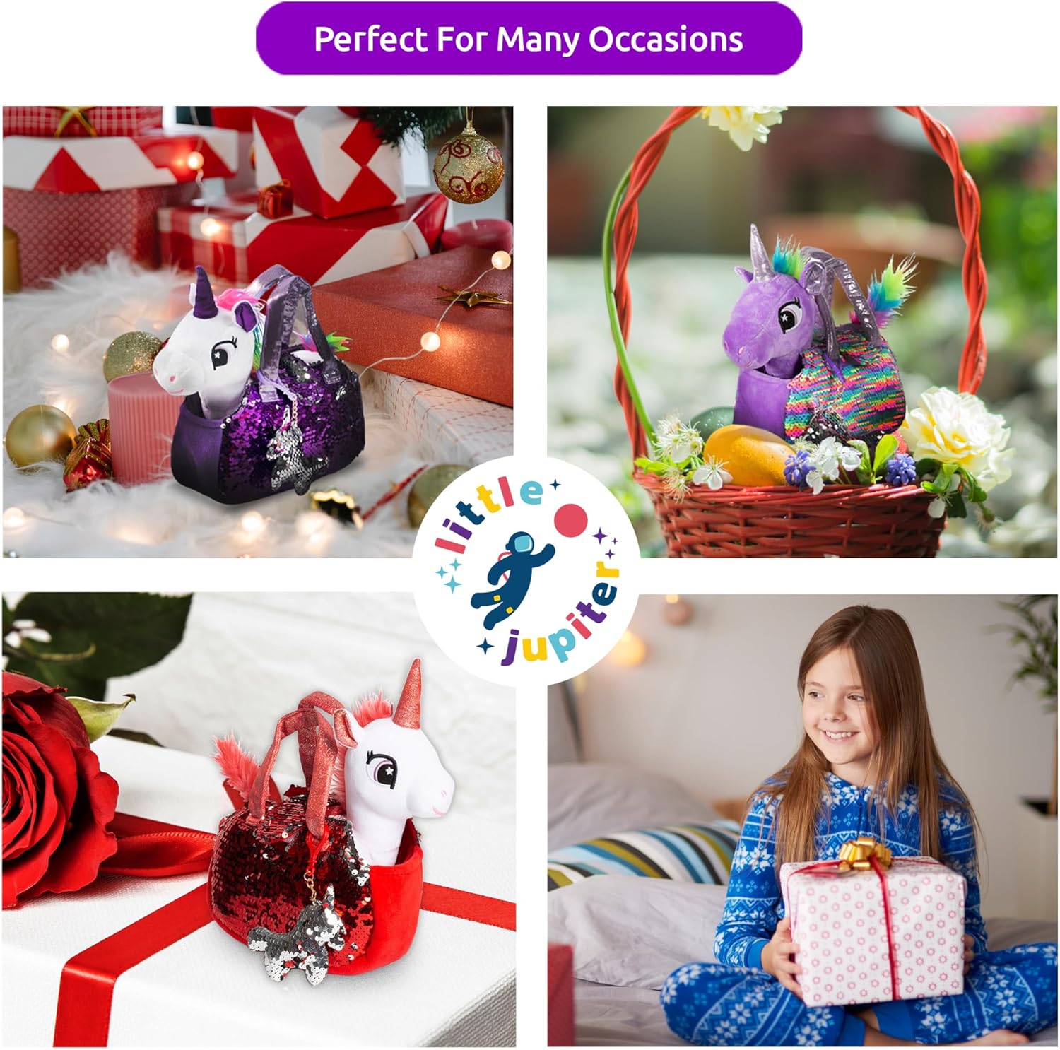 Little Jupiter Plush Unicorn Playset - 3 Piece Set