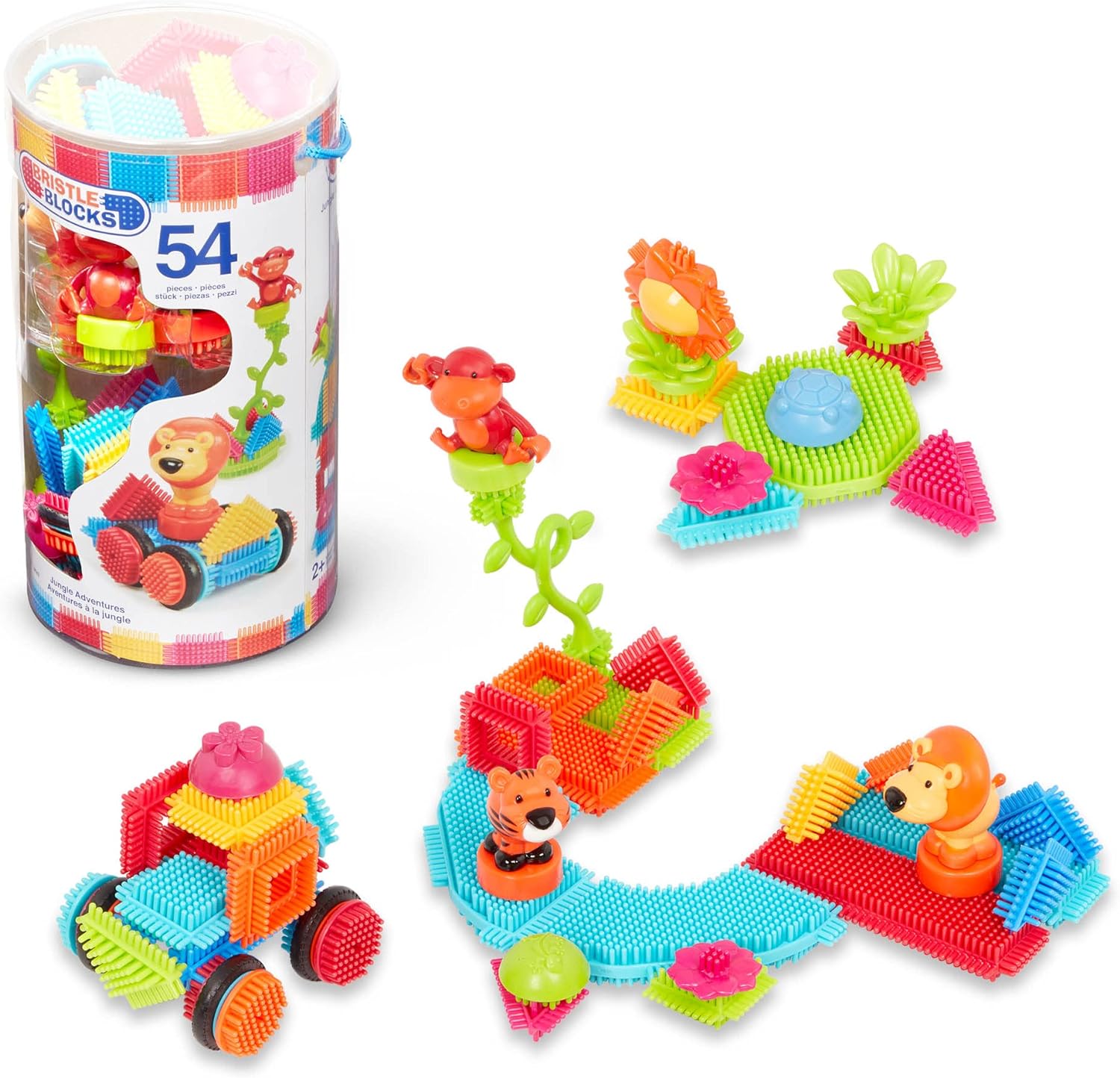 Battat Bristle Blocks Jungle Adventure 54 Pcs