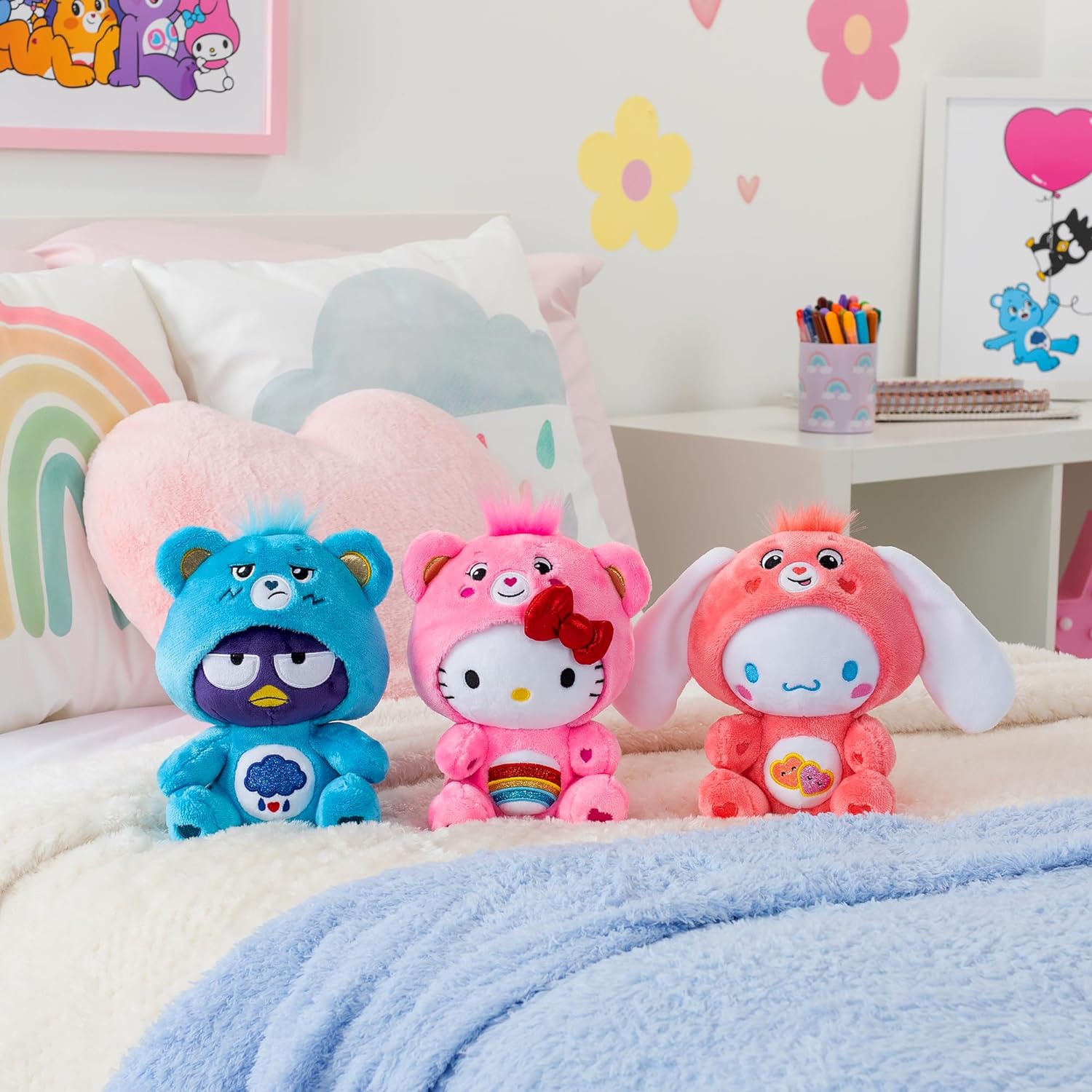 Care Bears - Badtz-Maru Dressed As Grumpy Bear Plush Soft and Huggable
