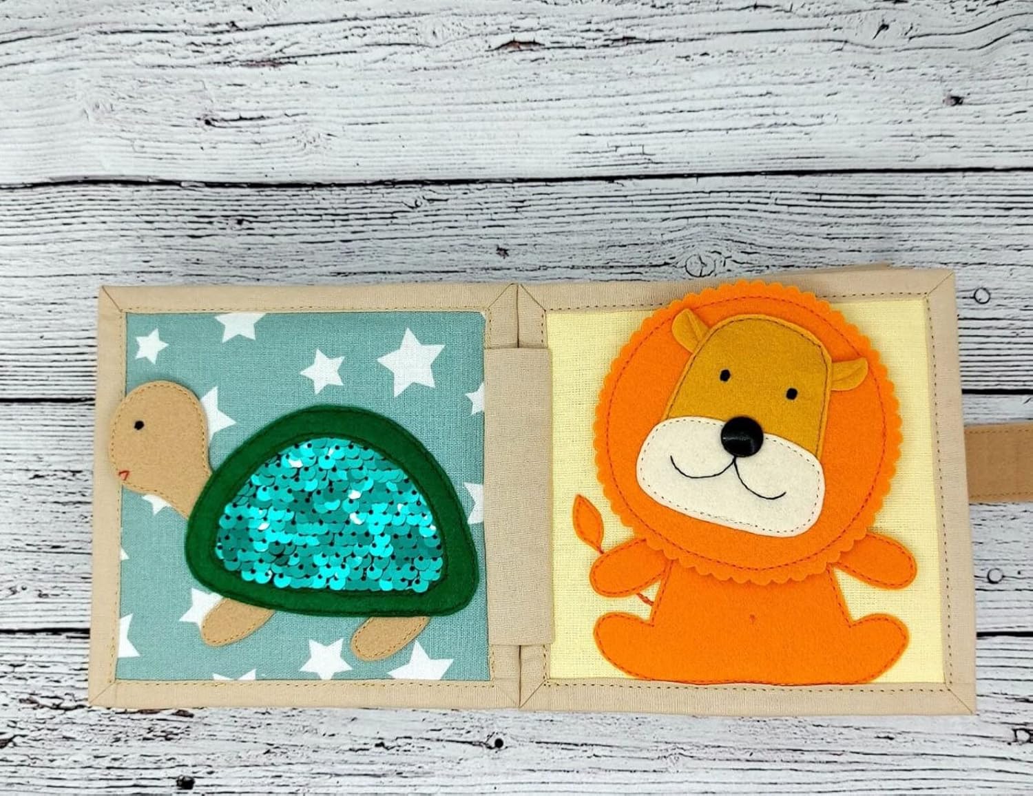 Quiet Baby Book Felt Toy for Fine Motor Skills