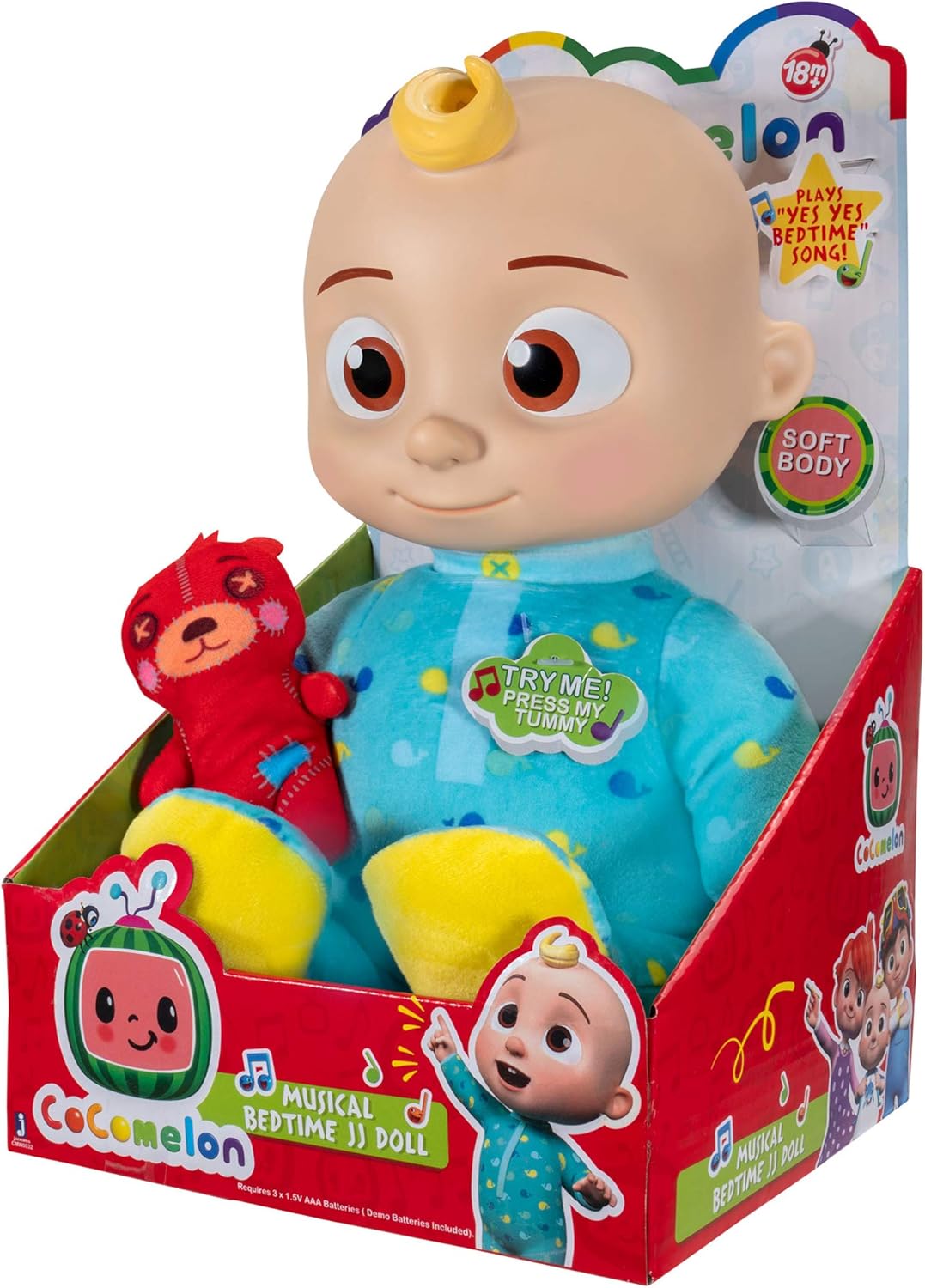 CoComelon Musical JJ Plush Doll with 7 Sounds