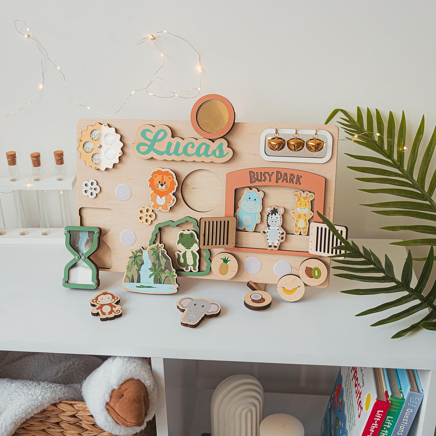Personalized Busy Board with Childs Name