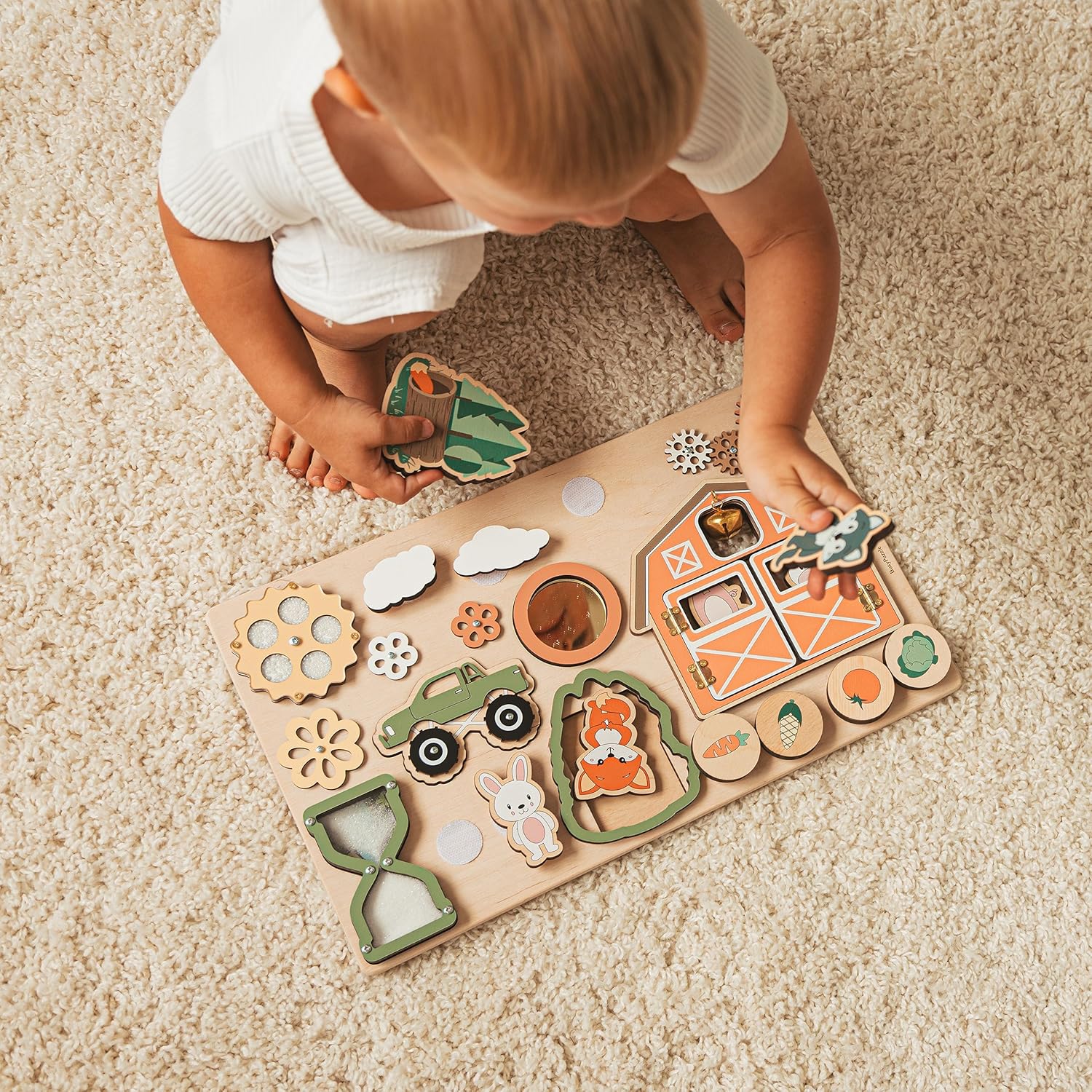 Personalized Busy Board with Childs Name