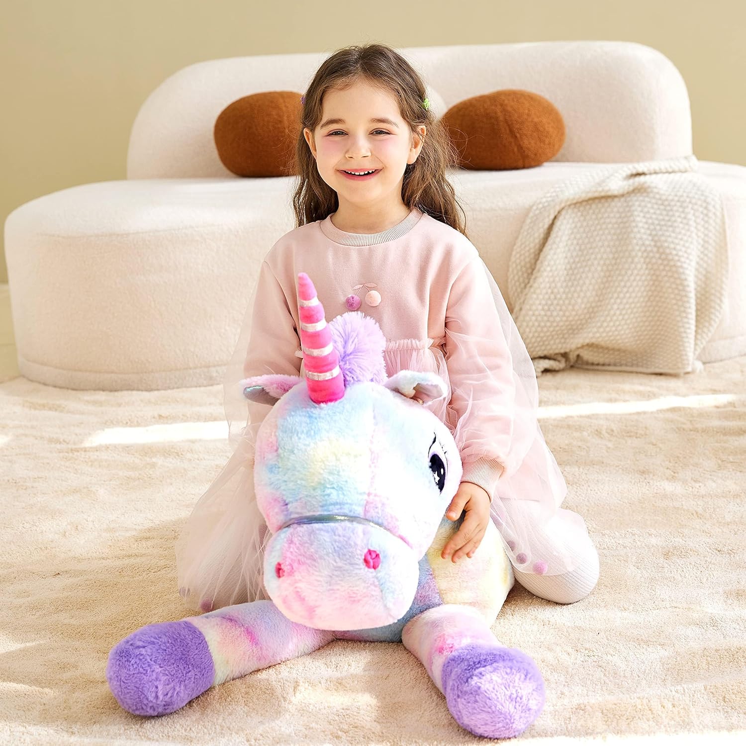 IKASA 43 Inch Giant Unicorn Plush Toy