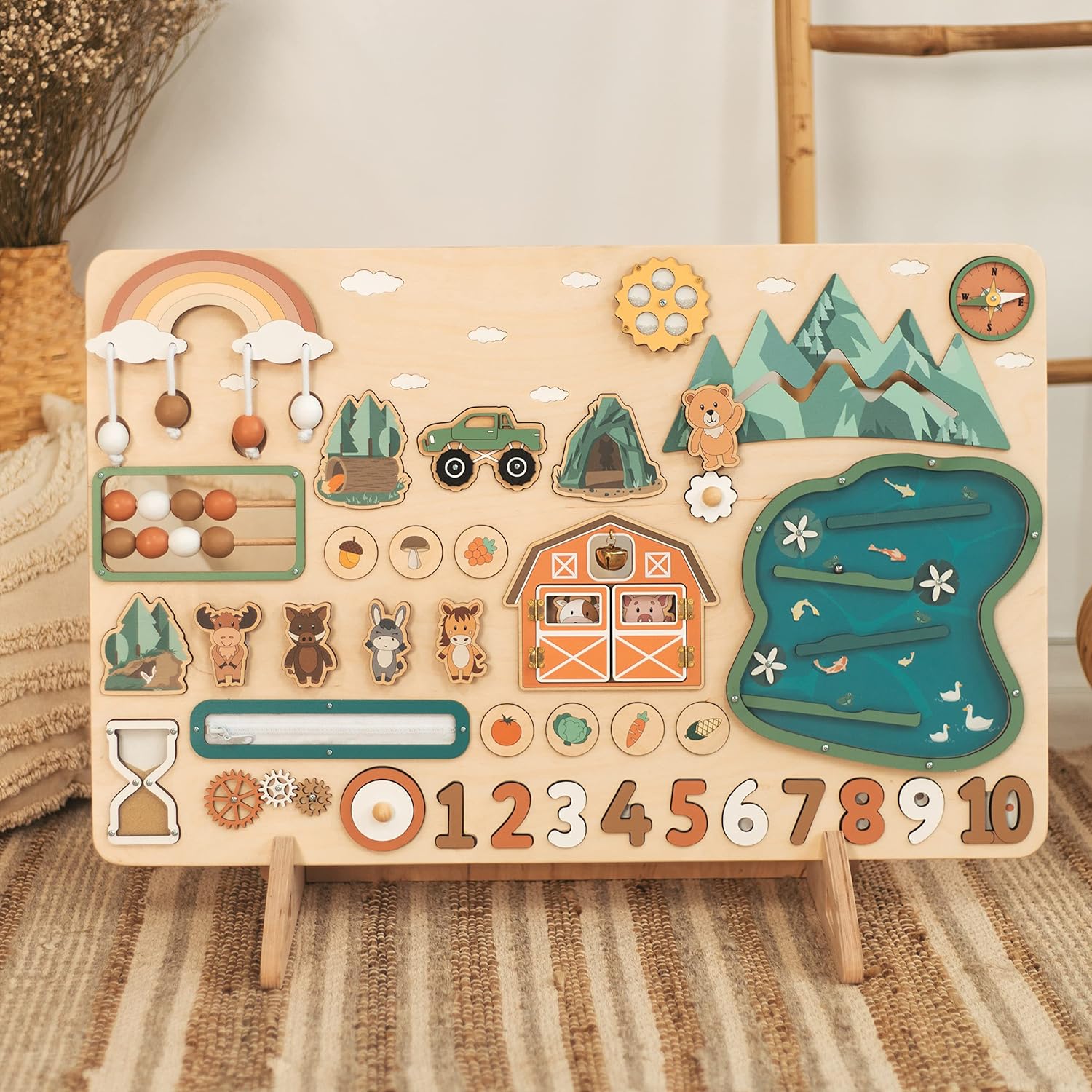 Custom Busy Board for Baby Girl with Name