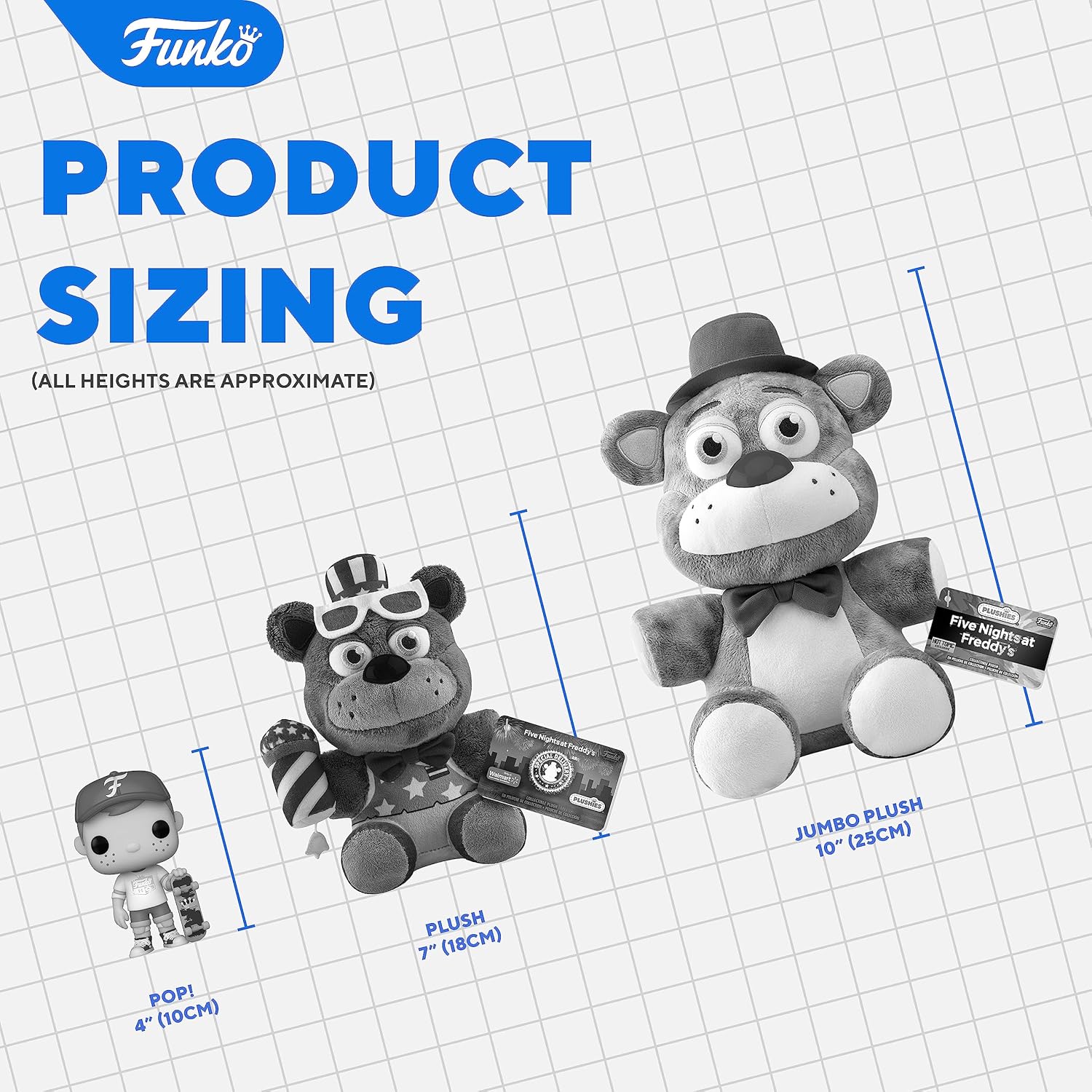 Funko Plush Lefty FNAF Pizza Simulator 7 Inch Collectible