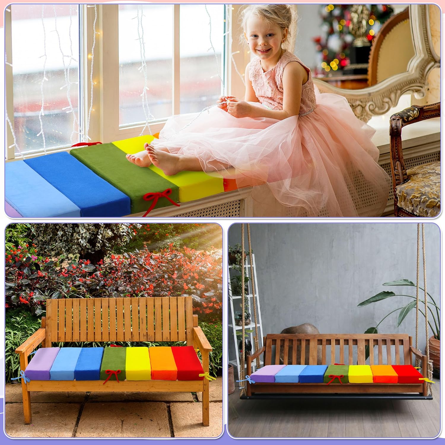 ROYALAY Rainbow Cushion Play Set for Climbing Arch