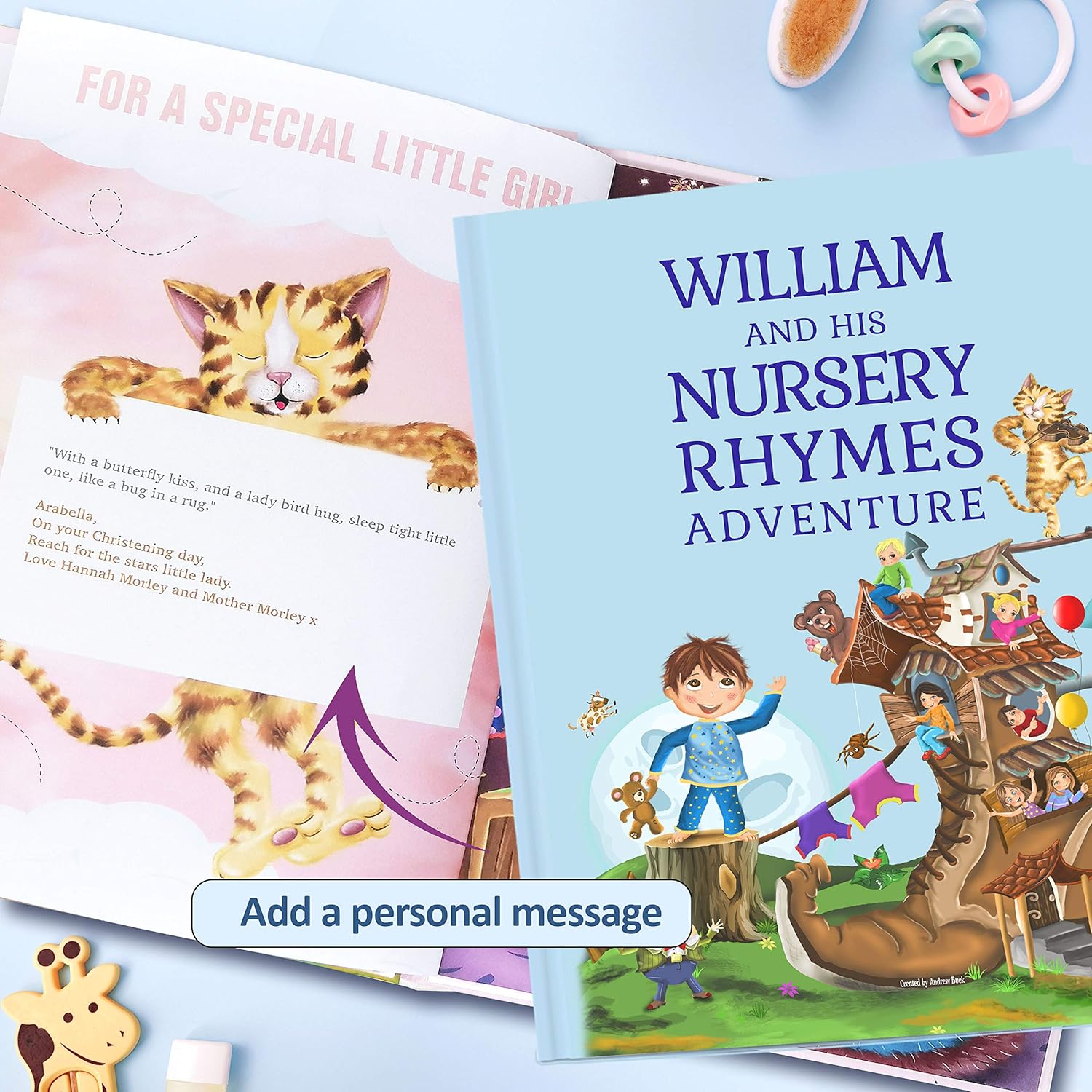 Personalized Nursery Rhymes Book for Babys First Birthday