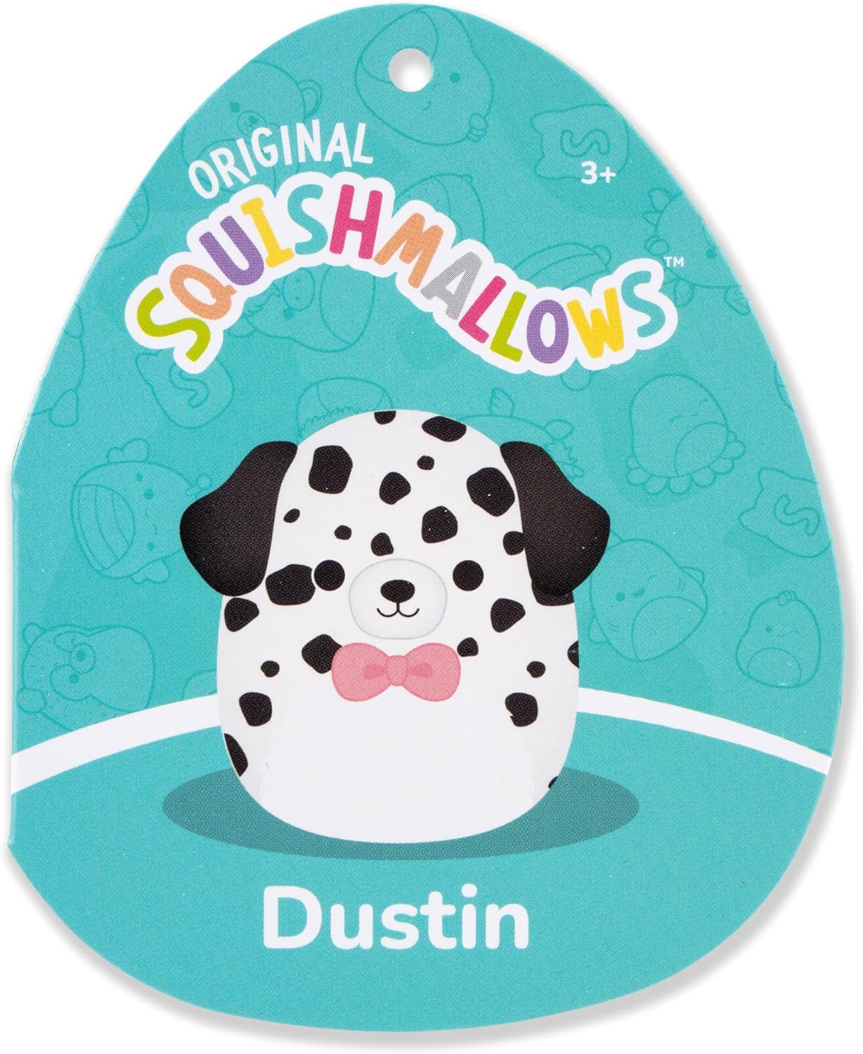 Squishmallows Original 20in Dustin Dalmatian with Bowtie
