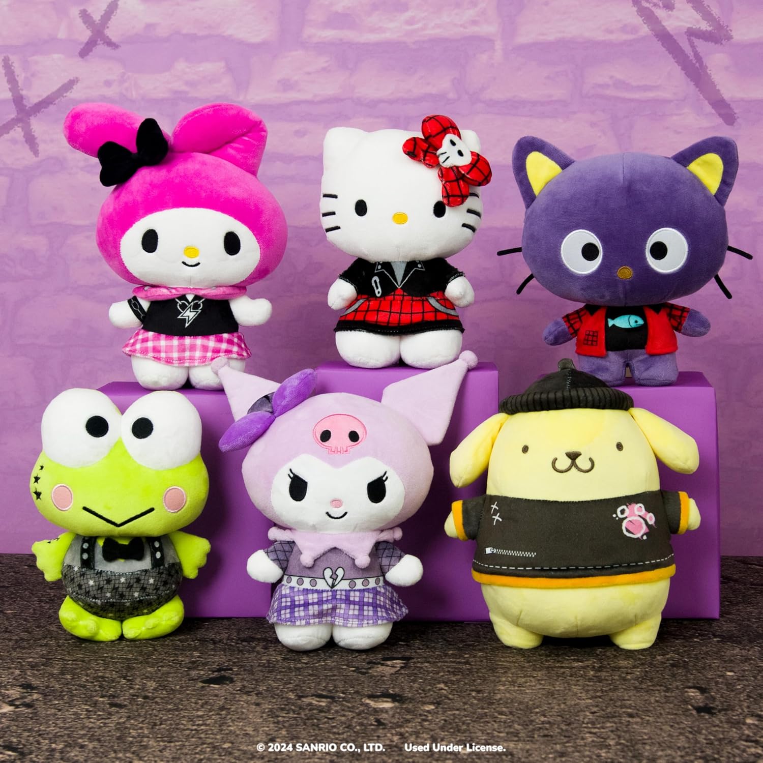 Hello Kitty Red Punks Plush - Ages 6