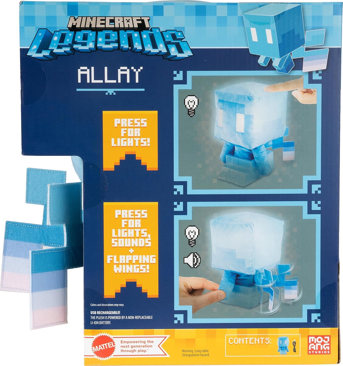 Mattel Minecraft Allay Plush with Lights and Sounds
