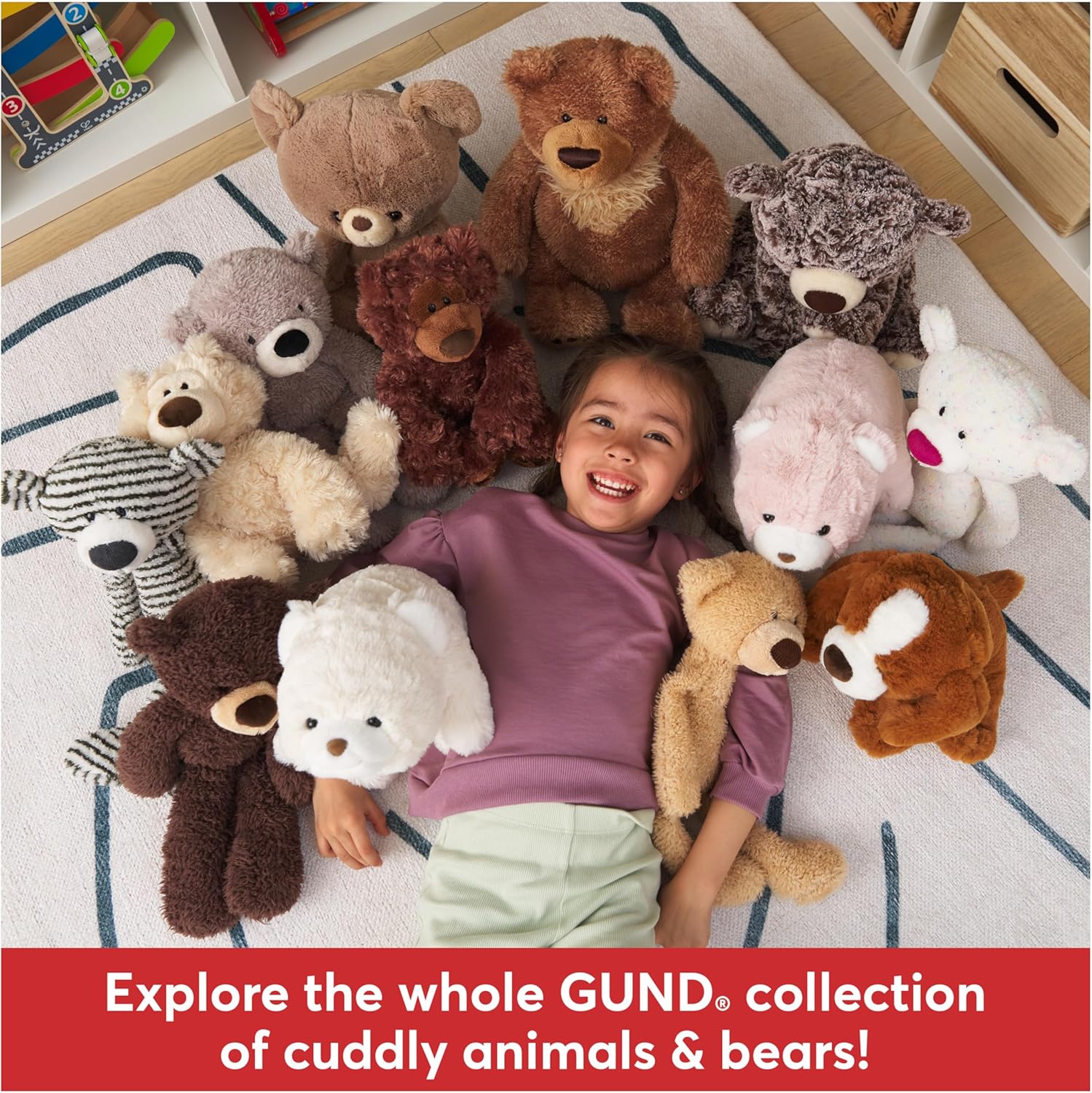 GUND Slumbers Teddy Bear 17 Cuddly Plush
