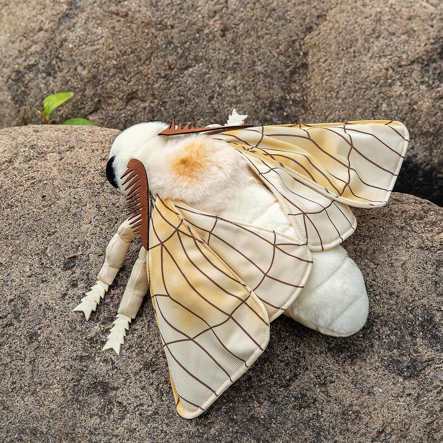 ZHONGXIN MADE Silk Moth Plush - Realistic 11in Stuffed Animal