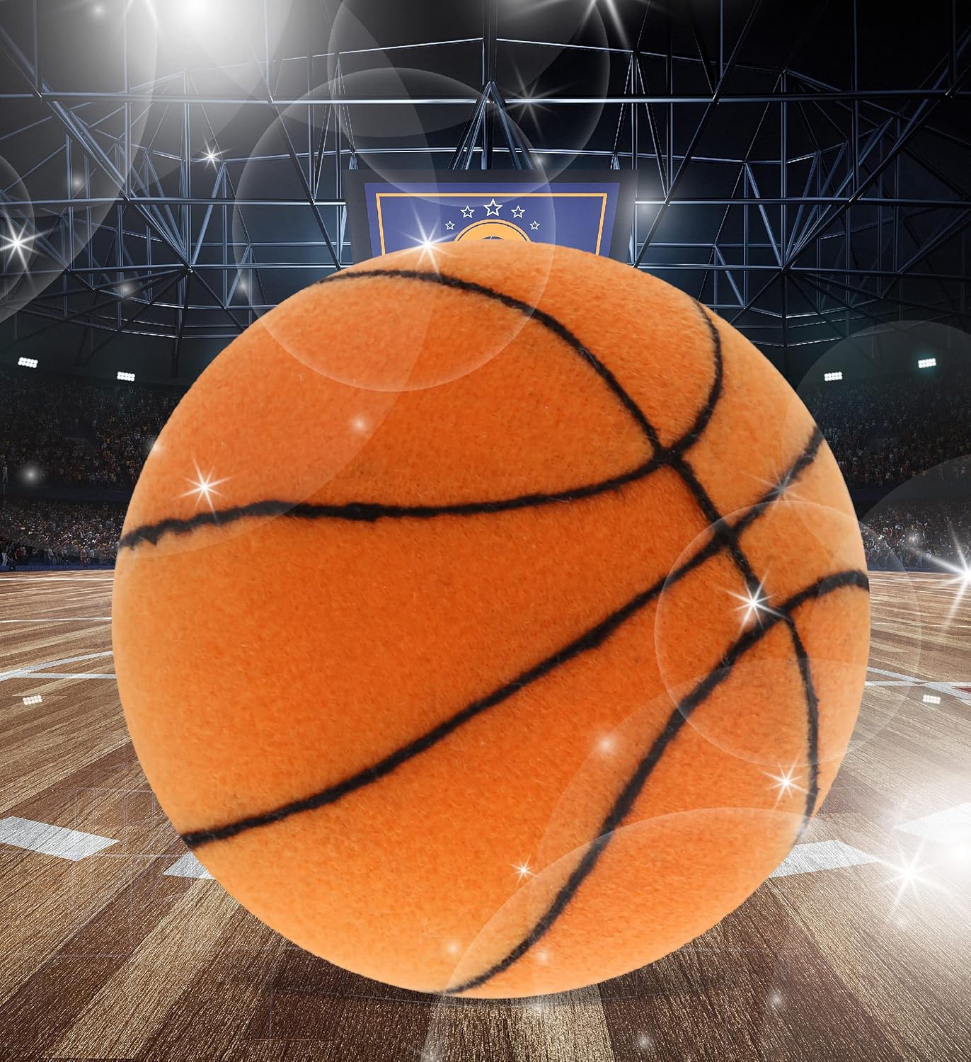 DolliBu Small Stuffed Basketball Plush - 3 Inches