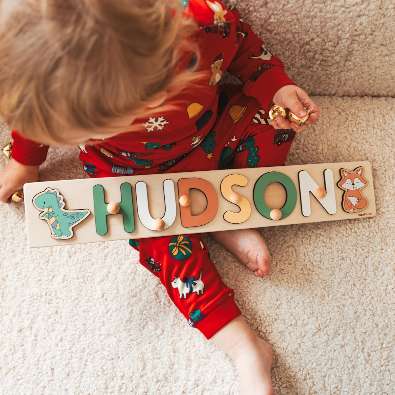 Personalized Wooden Name Puzzle For 1 Year Olds