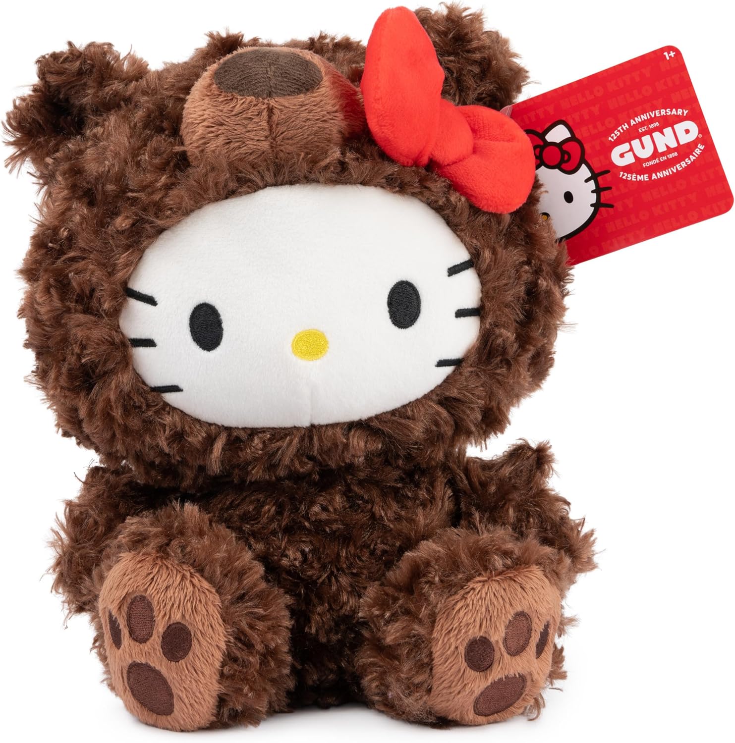 GUND Sanrio Hello Kitty Philbin Teddy Bear Plush 10