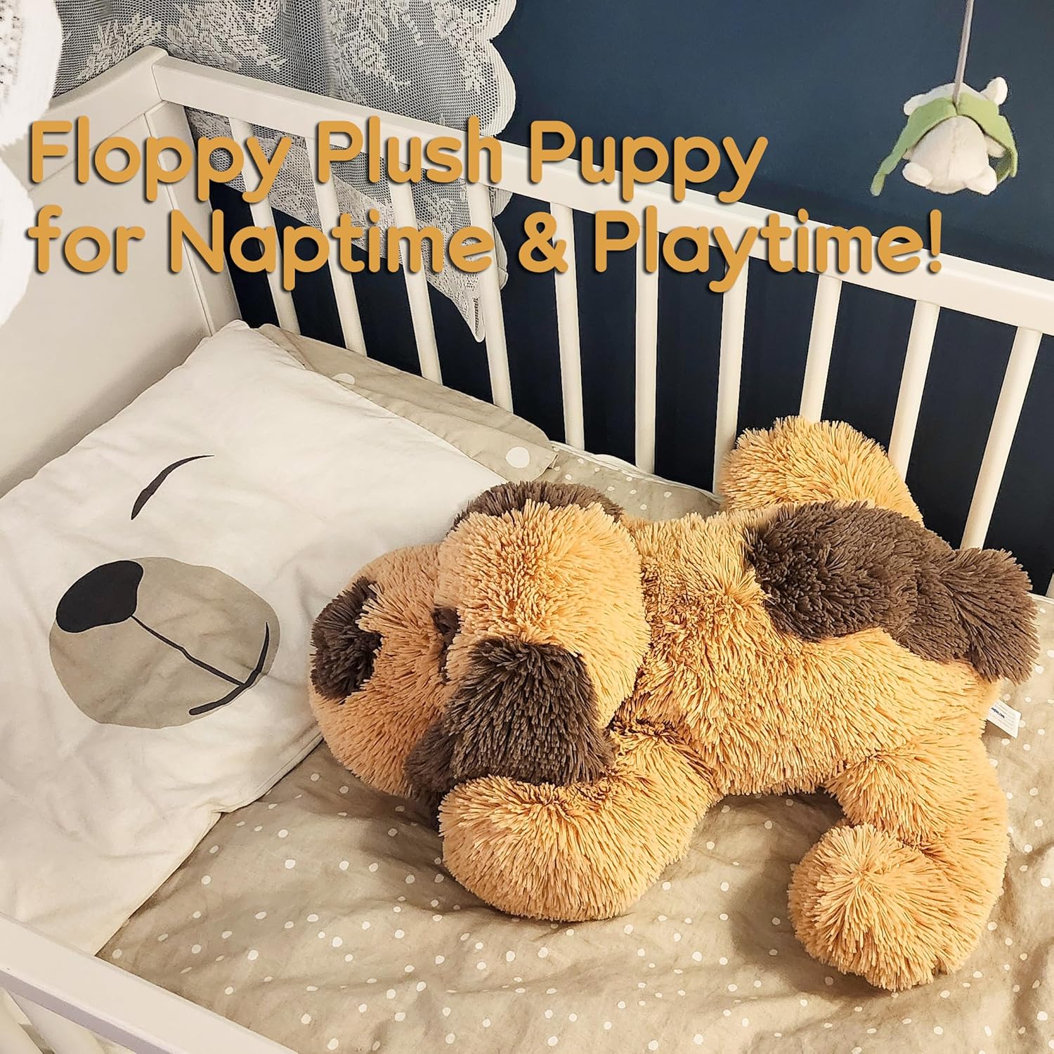 WEIGEDU Floppy Stuffed Dog 20 Inch Brown