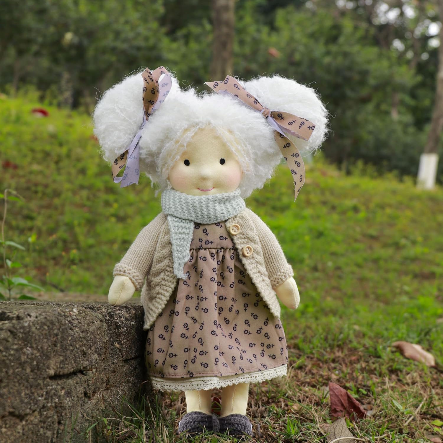 BlissfulPixie Waldorf Doll 12 Handmade Plush Toy